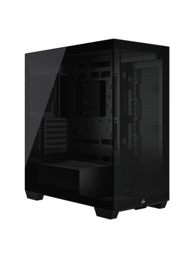 Corsair 3500X Mid Tower Kabinett med Herdet Glass - Svart