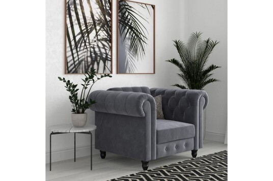 Loft24 Lenestol Felix Antrasitt Fløyel/Tre/Metall Antrasitt Fløyel/Tre/Metall Loft24 Lenestol Felix Antrasitt Fløyel/Tre/Metall Antrasitt Fløyel/Tre/Metall