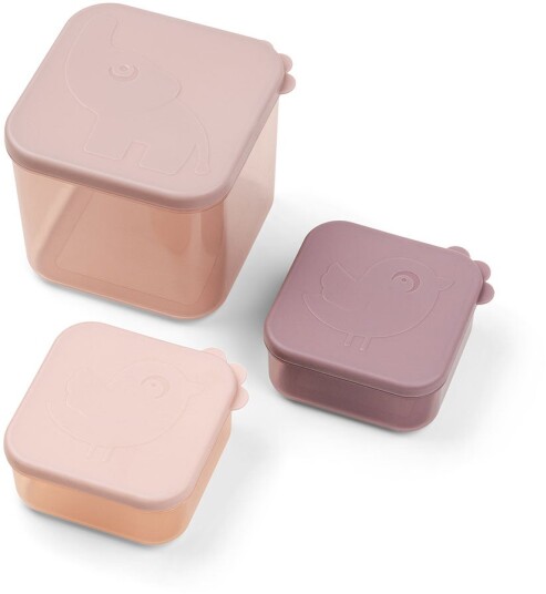 Done by Deer ™ Oppbevaringsbeholdersett M, Elphee Pink