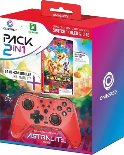 Oniverse Astralite controller + Marsupilami Hoobadventure Code in Box Switch