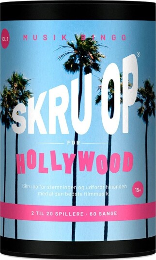 Skru Op Musik Bingo Brettspill 15+ År Skru Opp For Hollywood