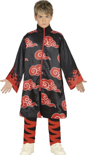 Naruto-Inspirert Akatsuki-Kostyme til Barn