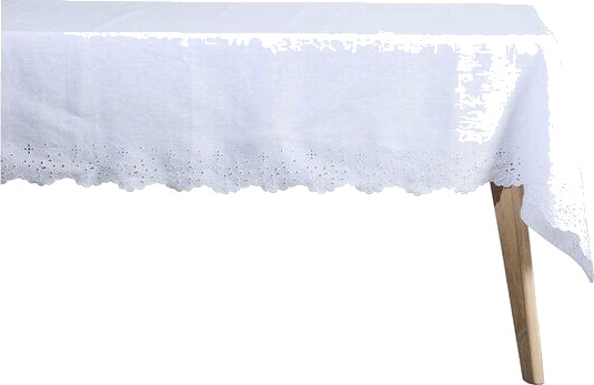 Lene Bjerre Anglaise duk 220x140 cm hvit Lene Bjerre Anglaise duk 220x140 cm hvit