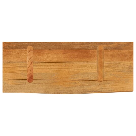 Bordplate 70x40x2,5 cm naturlig kant heltre mango 370537 Bordplate 70x40x2,5 cm naturlig kant heltre mango 370537