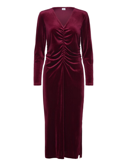 Nümph Nuvella Long Dress - Burgundy - L Nümph Nuvella Long Dress - Burgundy - L