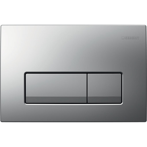 Other Brand Geberit Bejt.plade Delta50 - 246x164x26mm Tryktaste Mat Krom