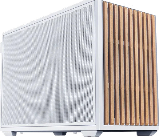Lian Li Dan B4 Wood Mini Tower PC-kabinett Hvit B4W-WD Lian Li Dan B4 Wood Mini Tower PC-kabinett Hvit B4W-WD