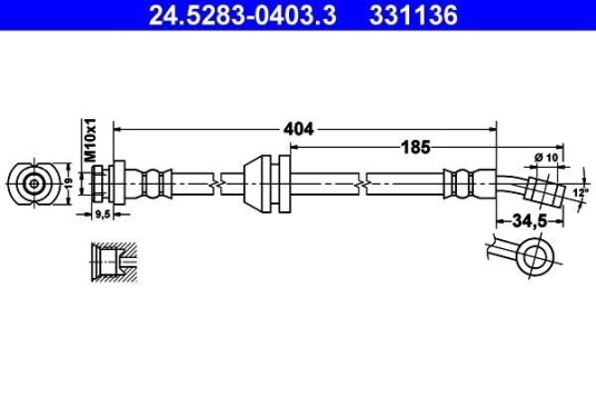 Bremseslange ATE 24.5283-0403.3