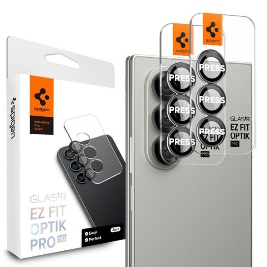 Spigen Optik Pro HD Kamerabeskyttelse til Samsung Galaxy Z Fold7 - 2-Pack Svart