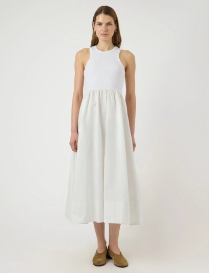 YAS Yasmiri Sl Long Dress S. Noos White M