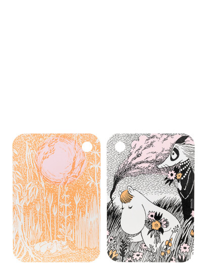 Muurla Moomin Chop&Serve Board Summer Night - Orange - 21X31CM