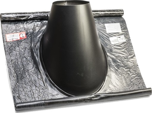 Metalbestos skorstein Ø 300mm beslag 5-32° fleksibel svart