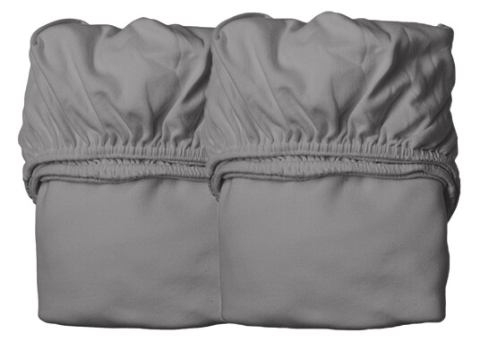 Leander Stretchlaken 2-pack 60x115 Cool Grey