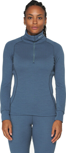 Devold Duo Active Merino 205 Zip Neck Woman Blå S