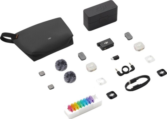 DJI Mic Mini 2S trådløs mikrofon med ladeetui - 32-bit opptak og AI-støydemping