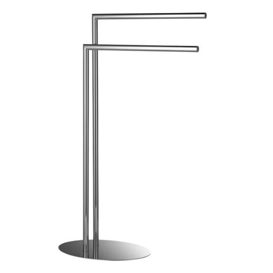 Coram Håndklestativ 2arm oval fot krom