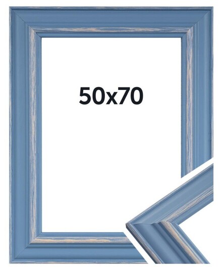 DÃRR Boho Billedramme i træ 50x70cm LyseblÃ¥ DÃRR Boho Billedramme i træ 50x70cm LyseblÃ¥