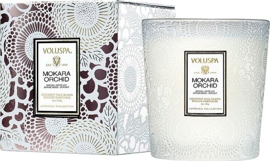 Voluspa Mokara Classic Boxed Candle 60H Hvit