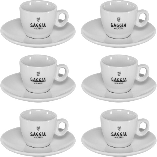 Gaggia Milano espressokopper sett 6 stk