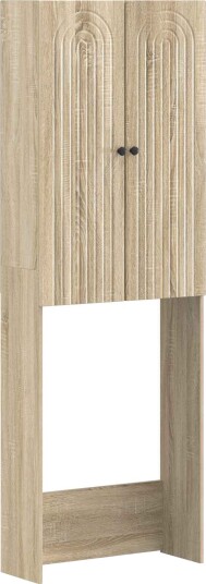 vidaXL Toalett skap ALKMAAR Sonoma eik 66 x 25,5 x 190 cm