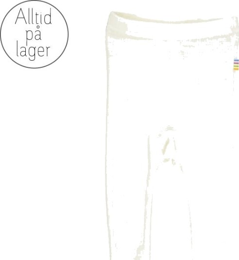 Joha   Leggings i ull/silke med fot Off white