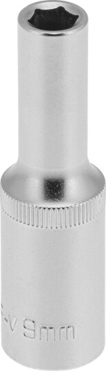 PELA 549074 Pipe Drivstørrelse 1/2", 6-Kant, Lang 9 mm