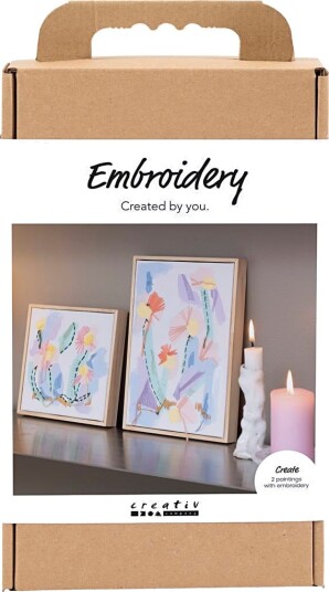 Craft Kit Embroidery Pictures pastellfarger 977862