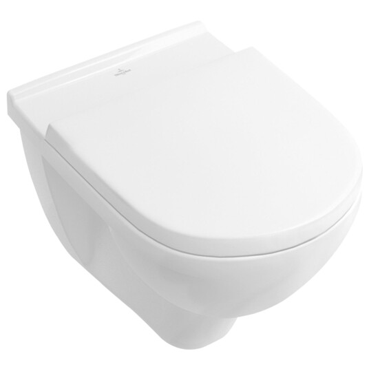 VILLEROY & BOCH O.NOVO VEGGSKÅL M/TOALETTSETE OG ÅPEN SPYLEKANT, HVIT ALPIN VILLEROY & BOCH O.NOVO VEGGSKÅL M/TOALETTSETE OG ÅPEN SPYLEKANT, HVIT ALPIN