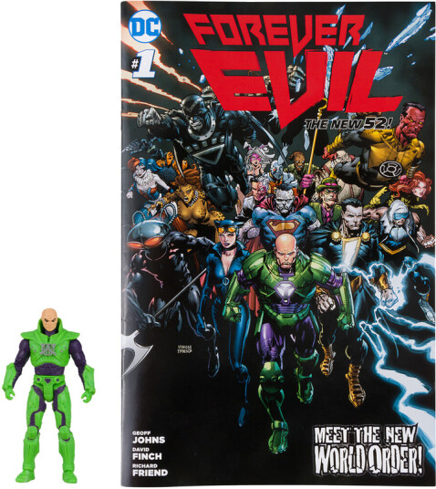 DC Direct Forever Evil Page Punchers 3" Lex Luthor Figure with Comic Green Power Suit