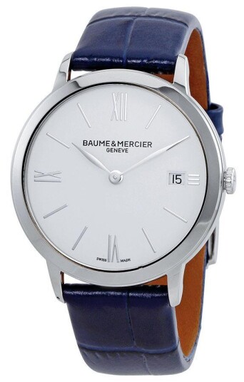 Baume & Mercier Dameklokke M0A10355 Classima Hvit/Lær Ø36.5 mm