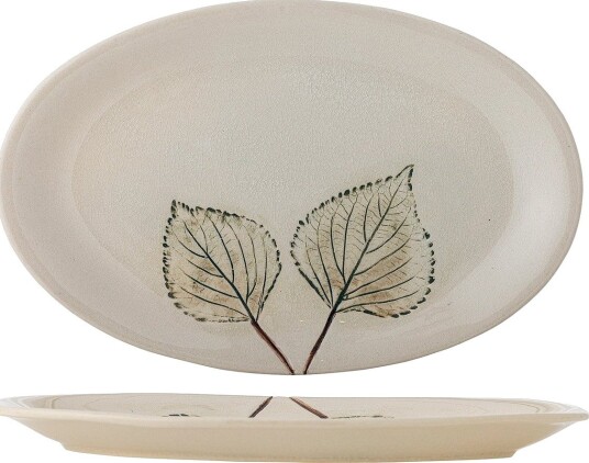 Bloomingville Aubrin Serving Plate - BEIGE - 30X19X2 cm