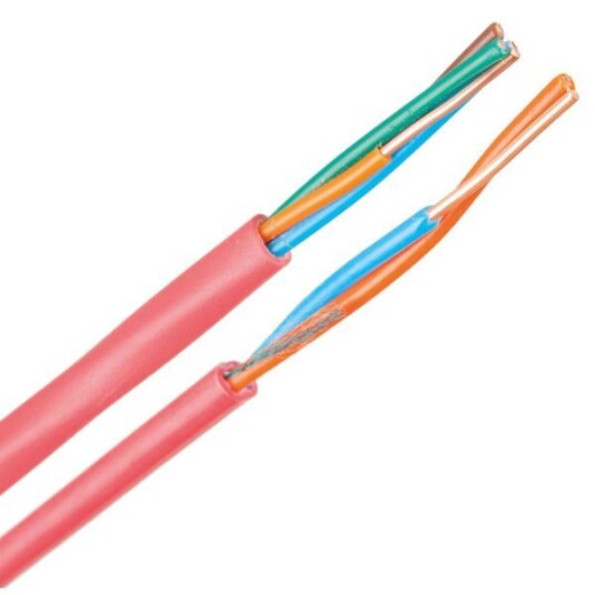 Nexans EQQRB EASY Alarmkabel 4 x 1,0 mm, rød 100 m, bobin