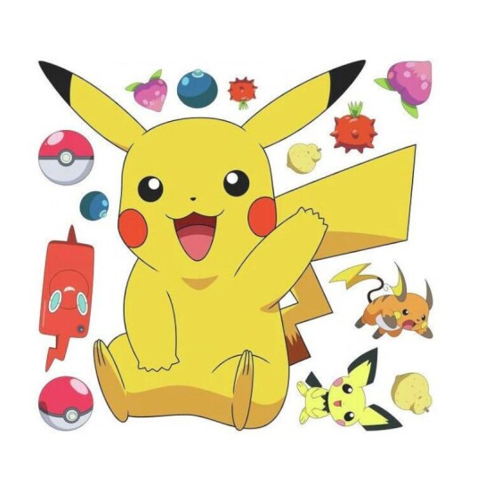 Veggdekor Klistremerker 43x46cm Pokémon Veggdekor Klistremerker 43x46cm Pokémon