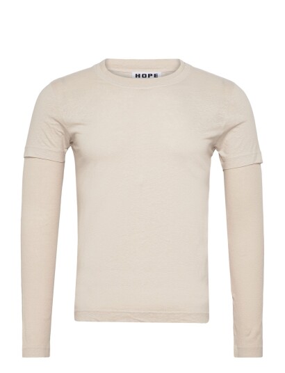 Hope Peel Longsleeve Ecru Hemp Rib Beige 46 Hope Peel Longsleeve Ecru Hemp Rib Beige 46