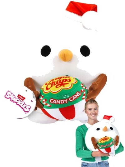 Snackles Bamse 35cm Snømann Med Chupa Chups