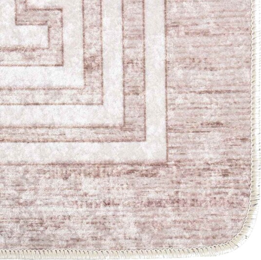 vidaXL Vaskbart teppe 80x150 cm beige sklisikker