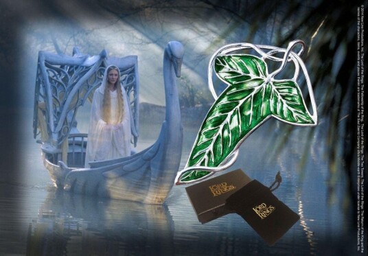 Noble Collection Ringenes Herre-Brosje Elven Leaf Brosje (Sølvbelagt)