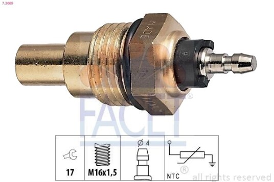 Sensor, motortemperatur EPS 1.830.009 Sensor, motortemperatur EPS 1.830.009