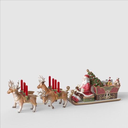 Villeroy & Boch - Christmas Toy's julenissens slede 22x21x70 cm Villeroy & Boch - Christmas Toy's julenissens slede 22x21x70 cm
