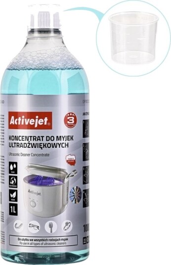 Activejet Aoc 600 Rengjøringskonsentrat For Ultralydsbad Uv Aoc 600 1 Liter