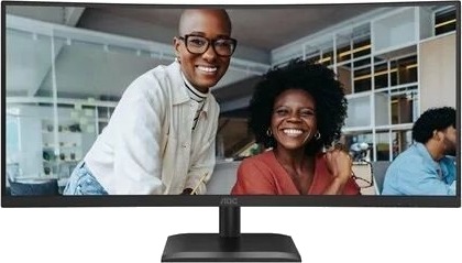 AOC 34" CU34E4CV Curved Skjerm 3440x1440 VA 120Hz HDR Sort