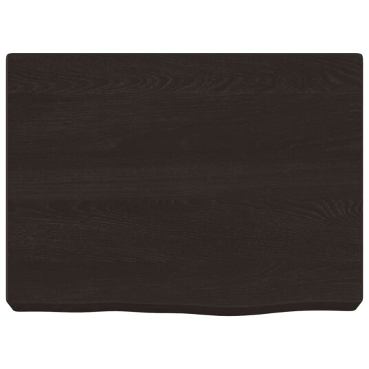 Benkeplate til bad mørkebrun 40x30x 2-6  cm behandlet heltre