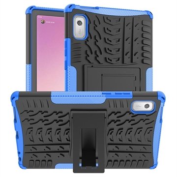 Anti-Slip Lenovo Tab M9 Hybrid-deksel med Stativ Blå / Svart