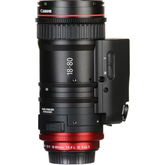 Canon CN-E 18-80mm T4.4 L IS KAS S EF Cine Zoom med kompakt servo Canon CN-E 18-80mm T4.4 L IS KAS S EF Cine Zoom med kompakt servo