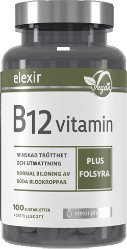 B-12 Vegan 100 tabletter B-12 Vegan 100 tabletter