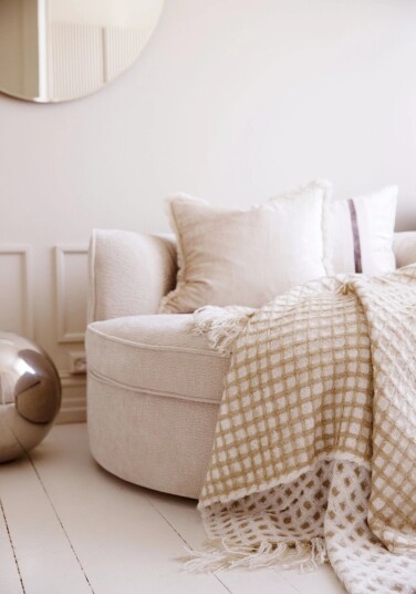 Tone Kroken Clemence pledd 130x170 Beige