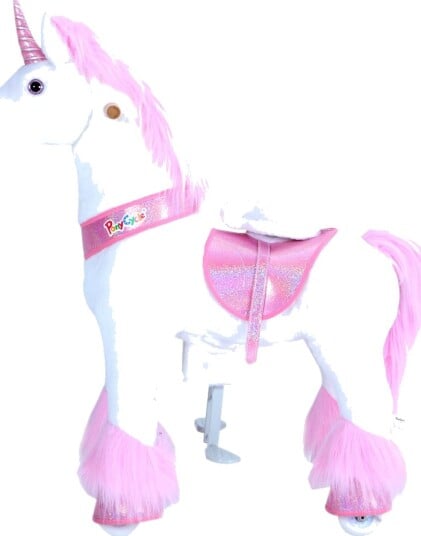 PonyCycle Ri Selv Enhjørning rosa Medium