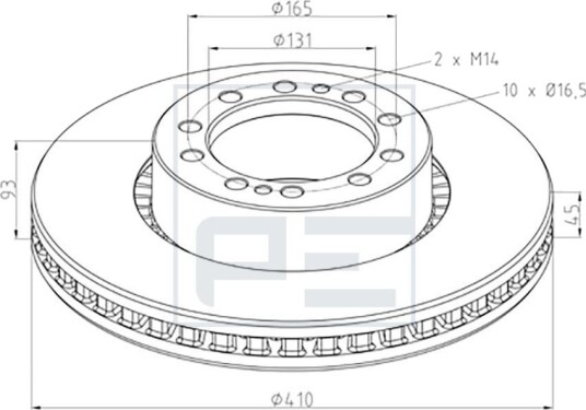 PETERS ENNEPETAL 146.212 00A Bremseskive
