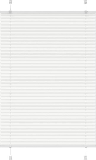 plisségardin Hvit 95x150 cm Stoff Bredde 94,4 Polyester