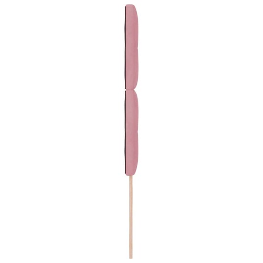 Hodegavl Med Knapp Tuftet Rosa 80 cm Fløyel